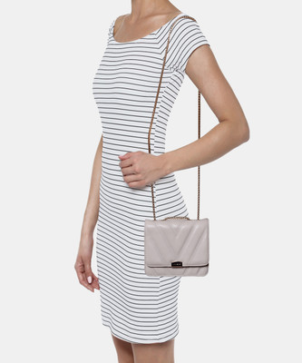 LINO PERROS Women White Sling Bag