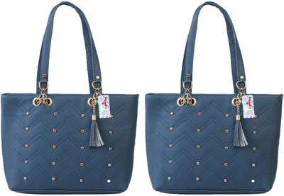 MSK Collection Women Blue, Blue Messenger Bag(Pack of: 2)
