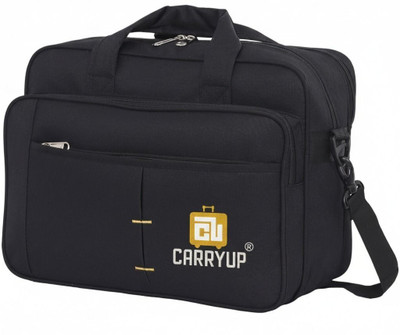 CARRYUP Men & Women Black Messenger Bag