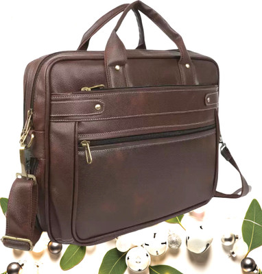 Shivra Men & Women Brown Messenger Bag
