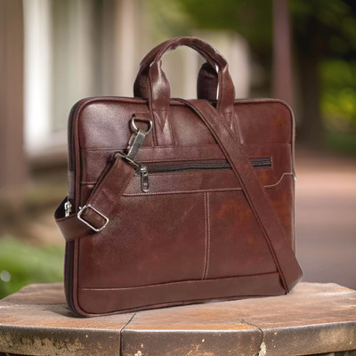 Shivra Men & Women Brown Messenger Bag
