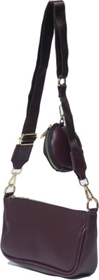 DESENCE Women Purple Messenger Bag