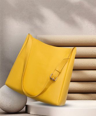 FD FASHION Women Yellow Shoulder Bag