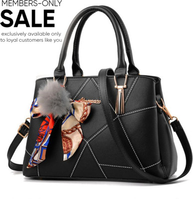 house of common Women Black Hand-held Bag