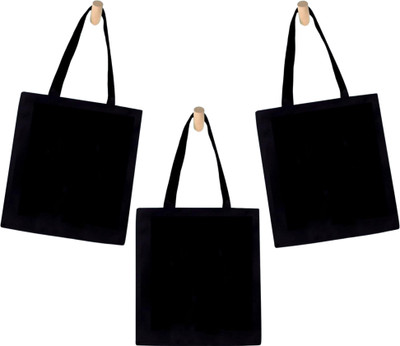 prageet Women Black Tote(Pack of: 3)