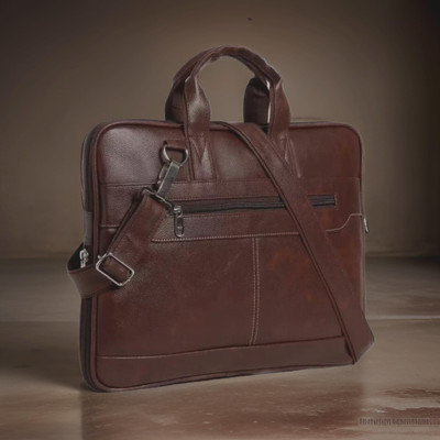 Shivra Men & Women Brown Messenger Bag