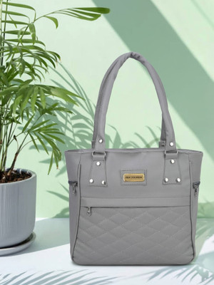 ARK FASHION Women Grey Hobo
