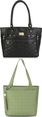 khatushyam collection Women Black, Green Hobo(Pack of: 2)