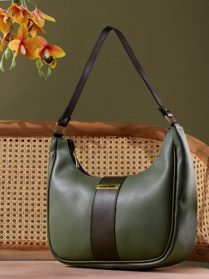 LEGAL BRIBE Women Green Shoulder Bag