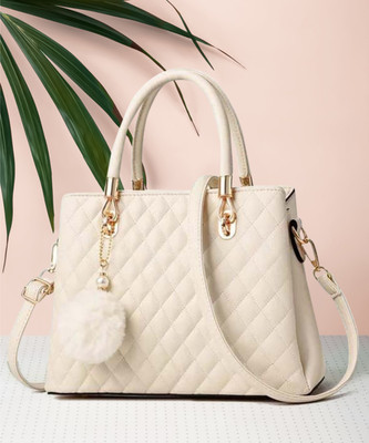 khatushyam collection Women White Hand-held Bag