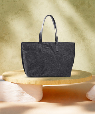 Caprese Men & Women Black Tote