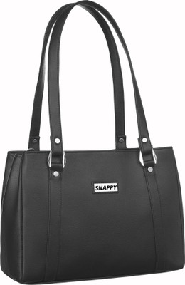 Snappy Women Black Handbag