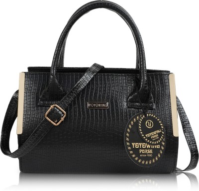 YOYOWING Women Black Handbag