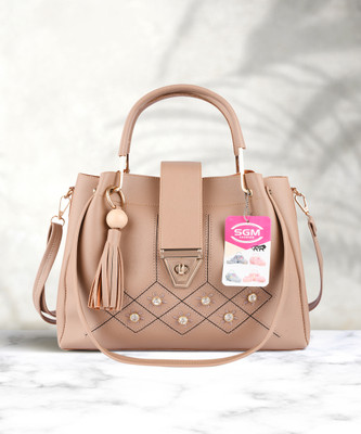 SGM Fashion Women Beige Hand-held Bag