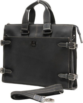Rustic Roots Men Black Messenger Bag