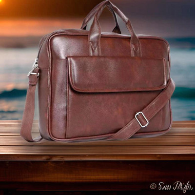 Shivra Men & Women Brown Messenger Bag