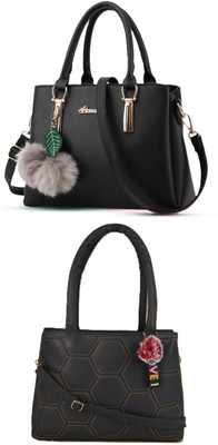 khatushyam collection Women Black, Black Hobo(Pack of: 2)