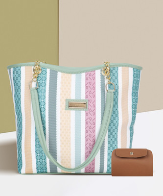 claspNclutch Women Green Hand-held Bag(Pack of: 2)