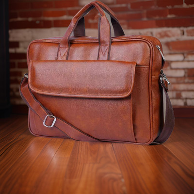 JairaJ Men & Women Tan Messenger Bag