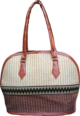 THE HIRAMANIS Women Beige, Multicolor, Brown Handbag