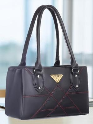 Sparly Women Black Handbag
