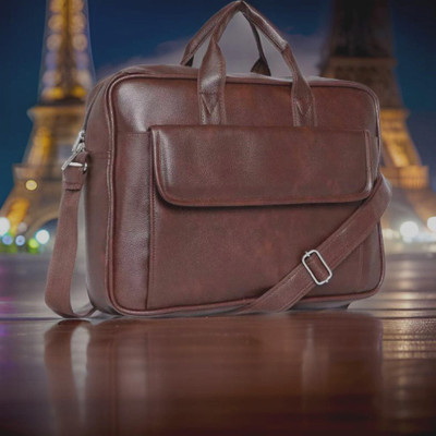 house of common Men & Women Brown Messenger Bag