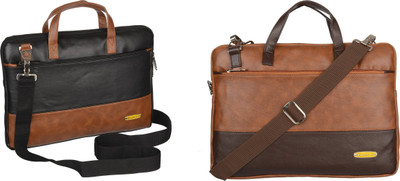 Blowzy Men Tan, Black Messenger Bag
