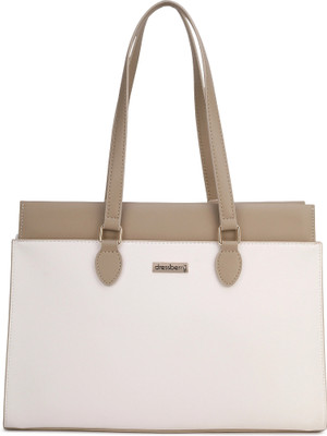 Dressberry Women White, Beige Shoulder Bag