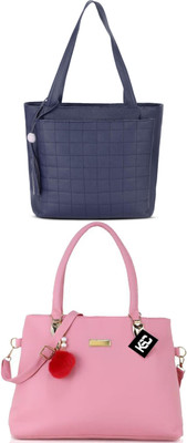 khatushyam collection Women Blue, Pink Hobo(Pack of: 2)