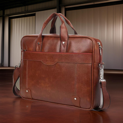 house of common Men & Women Tan Messenger Bag