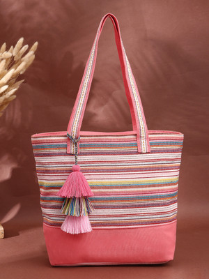 Anekaant Women Pink, Multicolor Tote