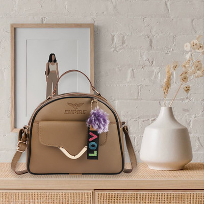 EMPIRE Women Beige Handbag