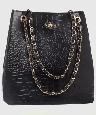 DECORZ Women Black Shoulder Bag