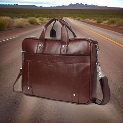 Shivra Men & Women Brown Messenger Bag