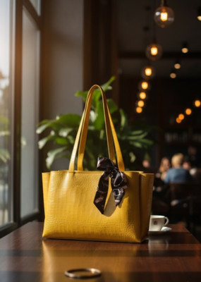 DECORZ Women Yellow Shoulder Bag