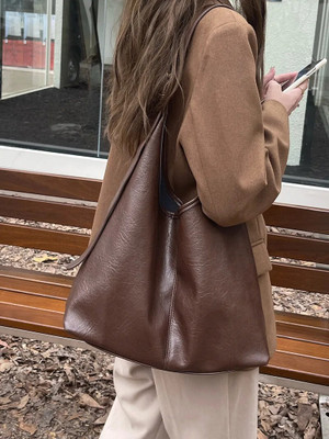 lufnabysv Women Brown Sling Bag