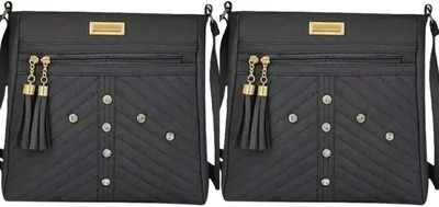 the monaina ceapt Women Black Shoulder Bag(Pack of: 2)