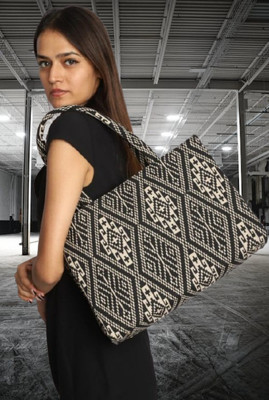 KHAN Women Black Hand-held Bag