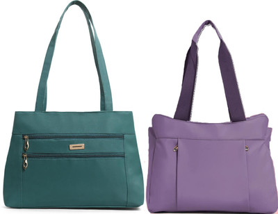 Reprox Women Green, Purple Messenger Bag(Pack of: 2)