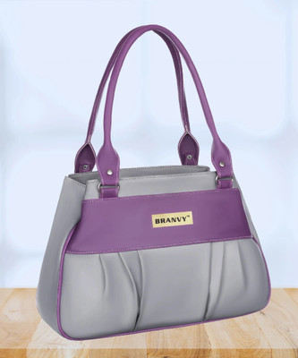 BRANVY Women Grey, Purple Shoulder Bag