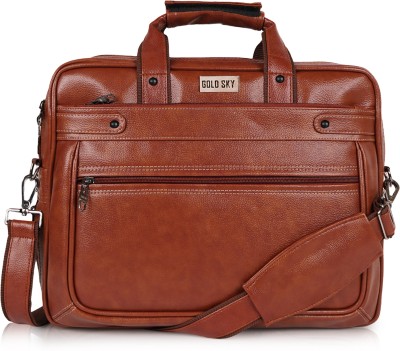 GOLD SKY Men Tan Messenger Bag