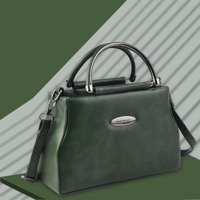 SGM Fashion Women Green Handbag