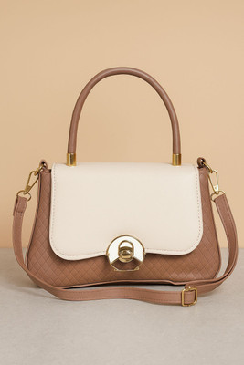 Thesling Beige Sling Bag casual hand bag for women beige colour