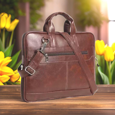 house of common Men & Women Brown Messenger Bag