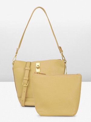 Dressberry Women Beige Shoulder Bag