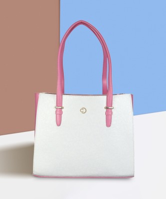 Caprese Women Pink, White Hand-held Bag