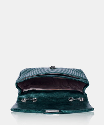 LINO PERROS Women Green Shoulder Bag