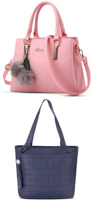 khatushyam collection Women Pink, Blue Hobo(Pack of: 2)