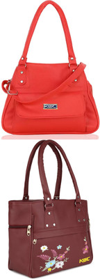 Plama Women Red, Maroon Handbag