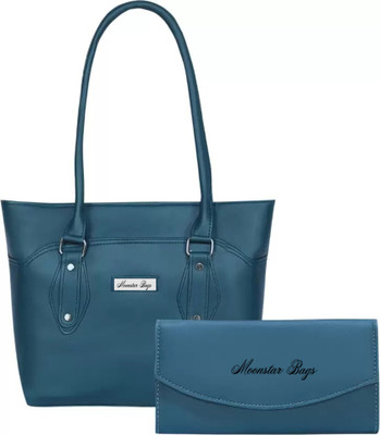 MOONSTAR BAGS Women Blue Shoulder Bag(Pack of: 2)